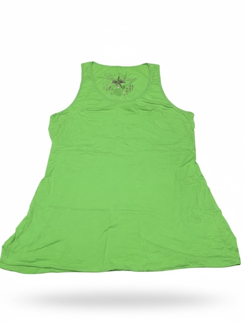 DA-NANG SURPLUS Soft Green Crew Neck Tank Top!